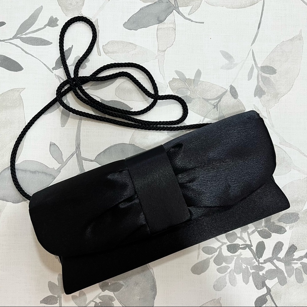 Black Clutch with strap